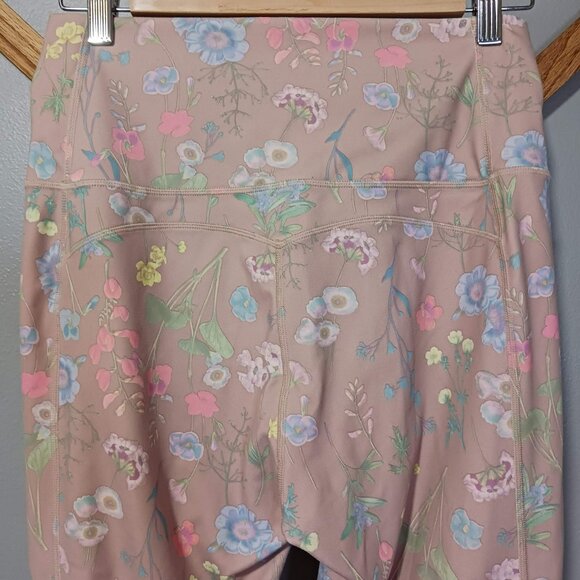 Fabletics Pure Luxe Beige Floral High Waist Leggings XL - Picture 5 of 9